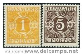 NE1134 Denmark 1922 DUE 2v MLH - Ungebraucht