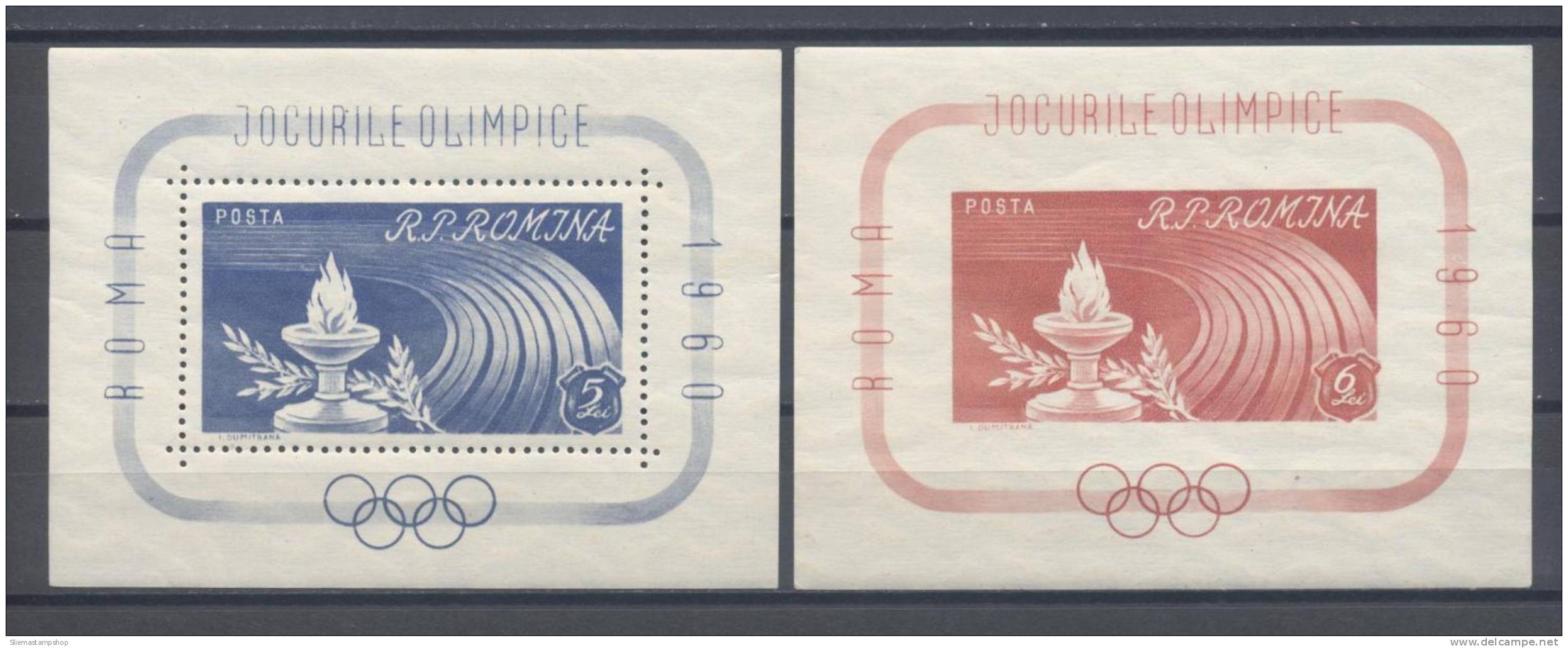 ROMANIA - 1960 OLYMPICS M/S - V4409 - Neufs