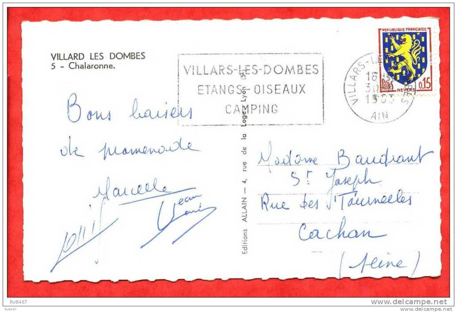 * VILLARD LES DOMBES-Chalaronne-1963 - Villars-les-Dombes