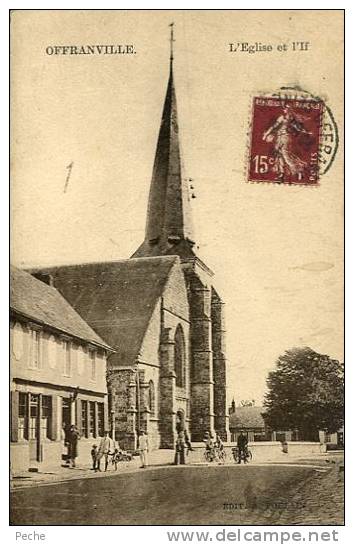 N°13503 -cpa Offranville -l´église Et L´If- - Offranville