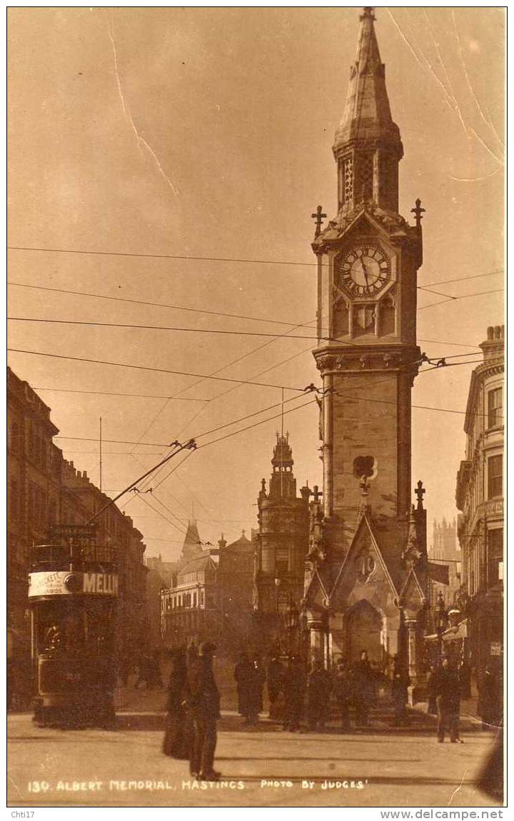 HASTINGS  PHOTO POSTCARD  ALBERT MEMORIAL EDIT  JUGGES   CIRC  YES - Hastings