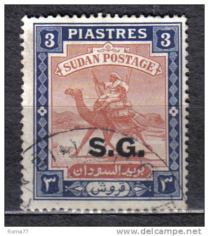 AP301 - SOUDAN 1936 ,  Servizio Yvert N. 61  Soprastampa  "S.G." - Sudan (1954-...)