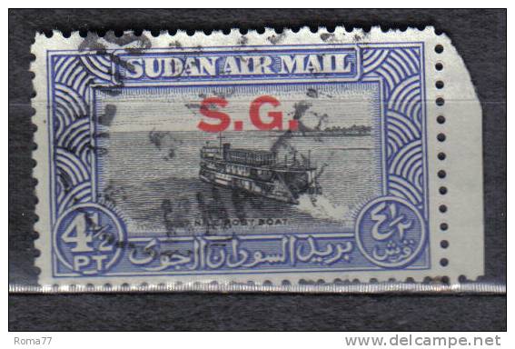 AP312 - SOUDAN 1950 ,  Servizio Gibbons N. O64 Used - Sudan (1954-...)