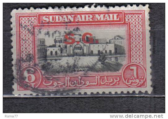 AP313 - SOUDAN 1950 ,  Servizio Gibbons N. O65 Used - Sudan (1954-...)