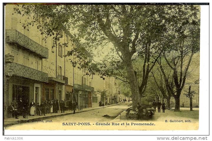 CPA  SAINT PONS, Grande Rue  4471 - Saint-Pons-de-Thomières