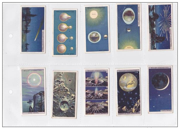 WILLS ROMANCE OF THE HEAVENS FULL SET OF 50 CARDS - Wills