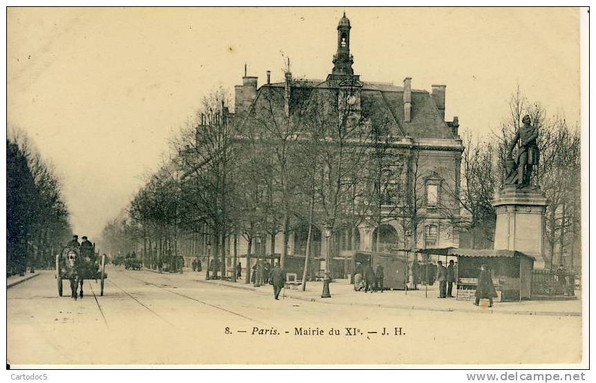 Paris  Mairie Du XIe  Cpa - District 11