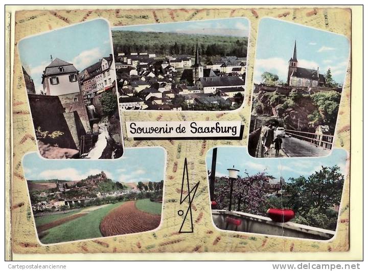 Allemagne  Rhénanie-Palatinat  SAARBURG Souvenir Multivues CPSM 1970s GERMANY DEUTSCHLAND DUITSLAND GERMANIA  &cu - Saarburg