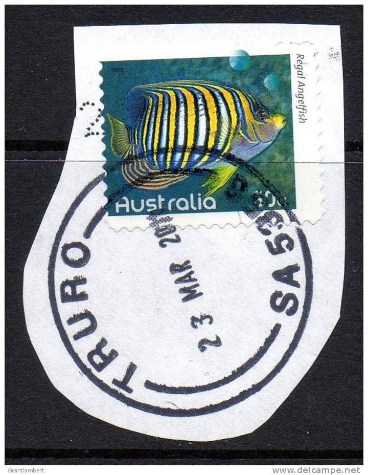 Australia 2010 Fishes Of The Reef 60c Regal Angelfish Perf 11 Used - Truro, SA Postmark - Used Stamps