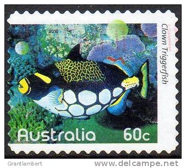 Australia 2010 Fishes Of The Reef 60c Clown Triggerfish Perf 11 Used - Oblitérés
