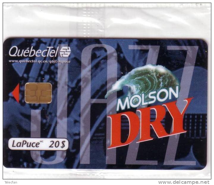 CANADA QUEBECTEL FESTIVAL DE JAZZ MOLSON DRY 1100 EX 20$ MINT IN BLISTER NSB SUPERBE - Kanada