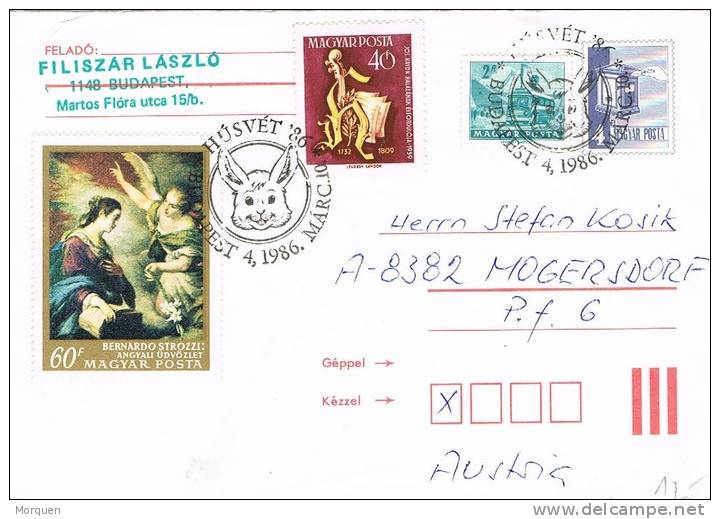 Entero Postal BUDAPEST (Hungria) 1986. Conejo, Lapin - Rabbits