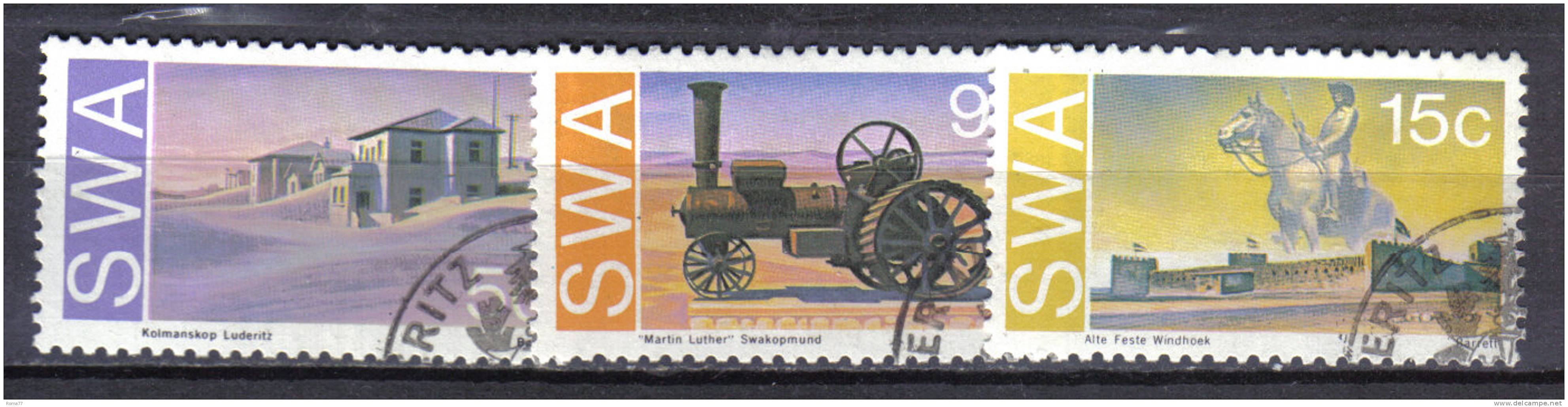 AP328 - SOUTH WEST AFRICA , Serie Yvert N. 351/353  Used - Africa Del Sud-Ovest (1923-1990)