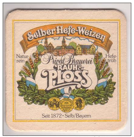 Rauh & Ploss Privatbrauerei Selb , Selber Hefe Weizen - Bierdeckel