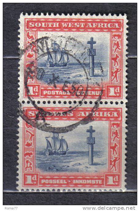 AP429 - SOUTH WEST AFRICA 1931 , Coppia Bilingue Usata - Africa Del Sud-Ovest (1923-1990)