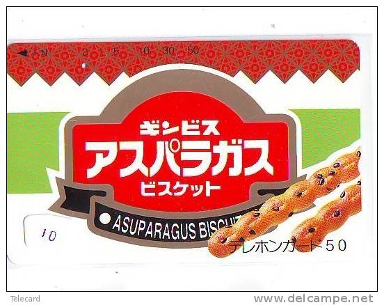 Télécarte Japon * Japan DU PAIN * PHONECARD BREAD (10)  TELEFONKARTE  BROT * BROOD * ASUPARAGUS - Alimentation