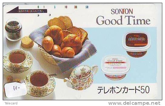 Télécarte Japon * Japan DU PAIN * PHONECARD BREAD (11)  TELEFONKARTE  BROT * BROOD * SONTON - Alimentation