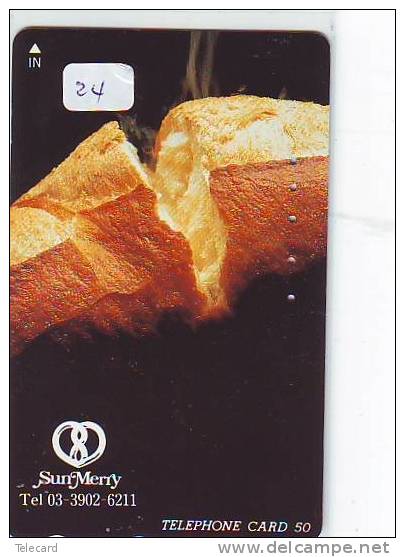 Télécarte Japon * Japan DU PAIN * BOULANGER * PHONECARD BREAD (24) TELEFONKARTE  BROT * BROOD * - Alimentation