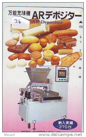 Télécarte Japon * Japan DU PAIN * BOULANGER * PHONECARD BREAD (26) TELEFONKARTE  BROT * BROOD * - Alimentation