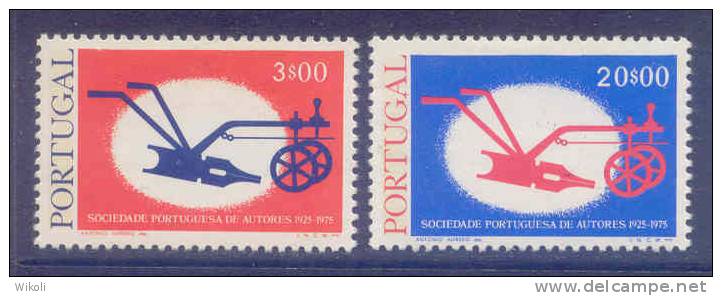 Portugal - 1976 Author's Society (Complete Set) - Af. 1275 To 1276 - MLH - Nuovi