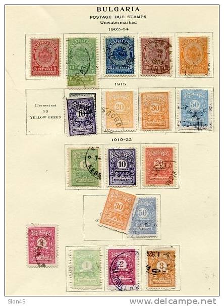 Bulgaria 1887 And Up Collection On Pages  Mostly Used - Collections, Lots & Series