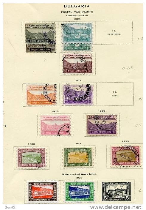 Bulgaria 1887 And Up Collection On Pages  Mostly Used - Collections, Lots & Series