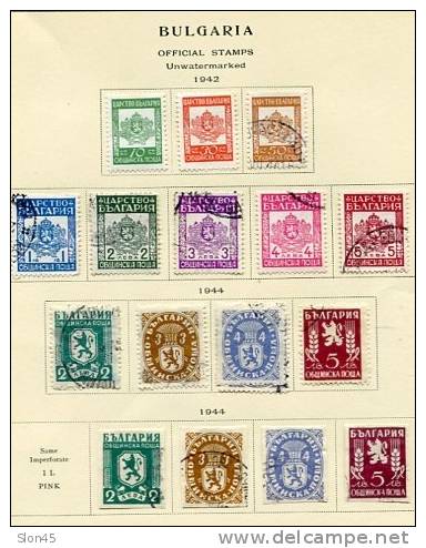 Bulgaria 1887 And Up Collection On Pages  Mostly Used - Collections, Lots & Series