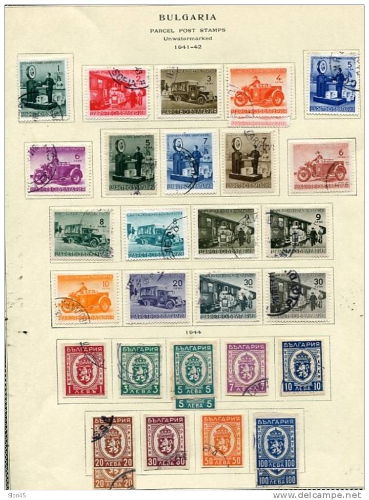 Bulgaria 1887 and up Collection on Pages  mostly Used