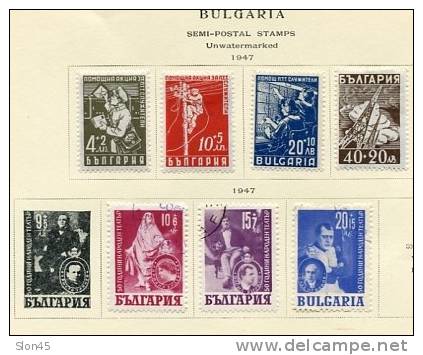 Bulgaria 1887 and up Collection on Pages  mostly Used