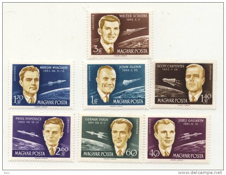 Mint Stamps Space 1962 From Hungary - Collections