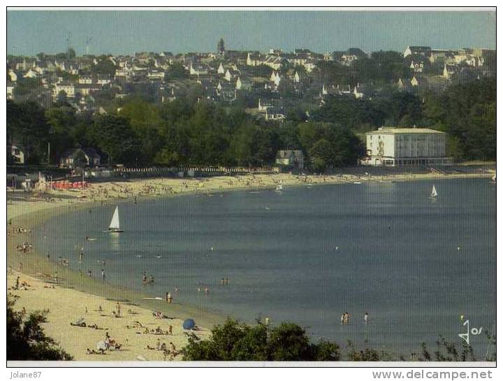 CPM     29      CROZON MORGAT      1985        LA PLAGE        VUE AERIENNE - Morgat