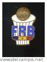 PALLACANESTRO FEDERAZIONE BASKET ROMANIA 1980 ENAMEL - Pallacanestro