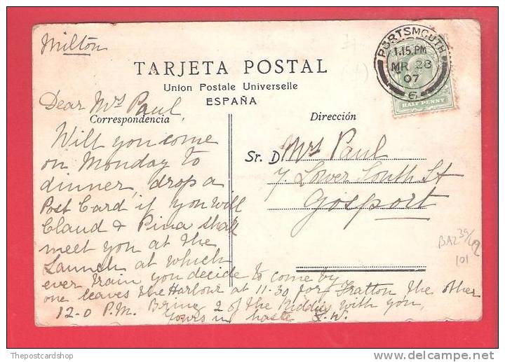 ¤ SPAIN ESPANA  Espagne - MALAGA - CALLE DEL MARQUES DE LARIOS 1907 MORE SPAIN LISTED!! - Malaga