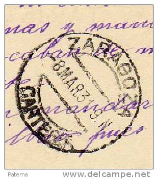 3554   Entero Postal, SANTANDER , 1931, Alfonso Xlll,, - 1931-....