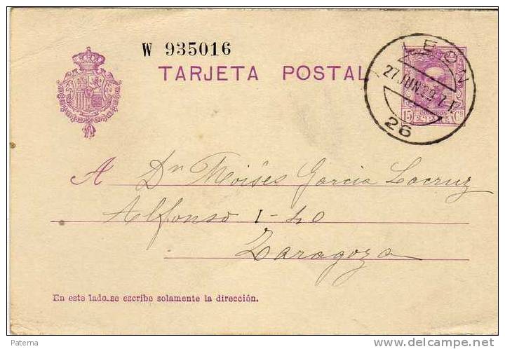 3554   Entero Postal, LEON 1929 , Alfonso Xlll,, Entier Postal, - 1850-1931