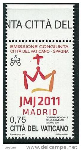 Philately - VATICAN  CITY / SPAIN  JOINT ISSUE XXVI WORLD YOUTH DAY' - Nuovi