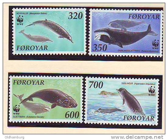 212av: Faröer- Inseln, 4- Teilige Serie ** Aus 1990: Wale Des Nordatlantiks - Wale