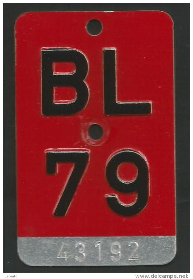 Velonummer Basel-Land BL 79 - Number Plates