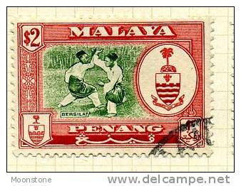 Malaya Penang 1960 Arms $2 Definitive, Fine Used - Penang