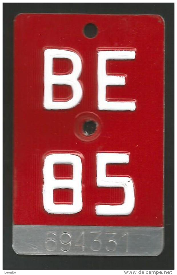 Velonummer Bern BE 85 - Kennzeichen & Nummernschilder