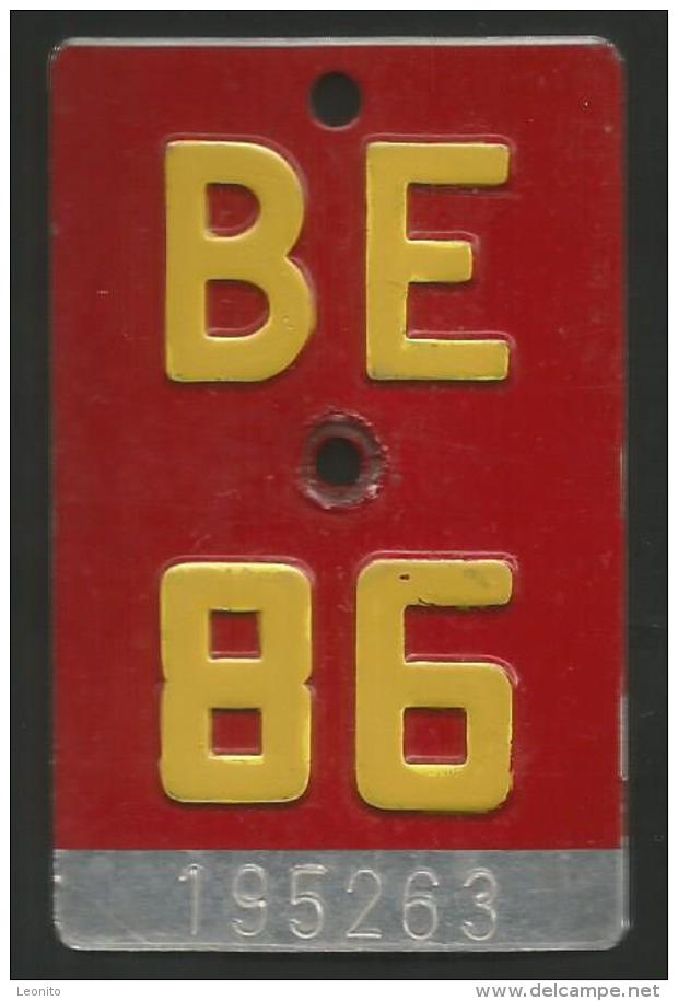 Velonummer Bern BE 86 - Kennzeichen & Nummernschilder