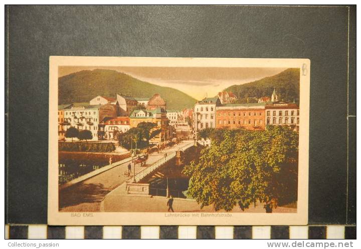 BAD EMS LAHNBRUCKE MIT BAHNHOFSTRASSE - Bad Ems