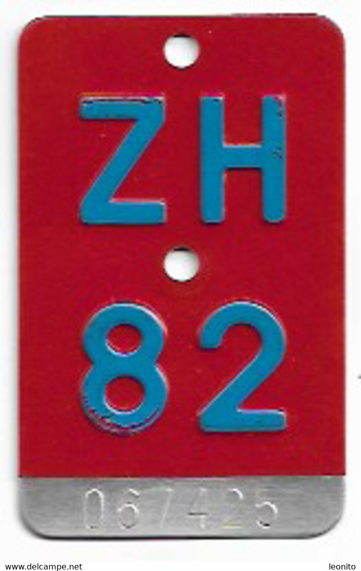 Velonummer Zürich ZH 82 - Number Plates