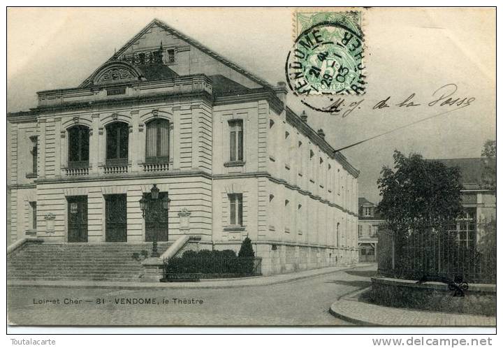 CPA 41 VENDOME LE THEATRE 1903 - Vendome