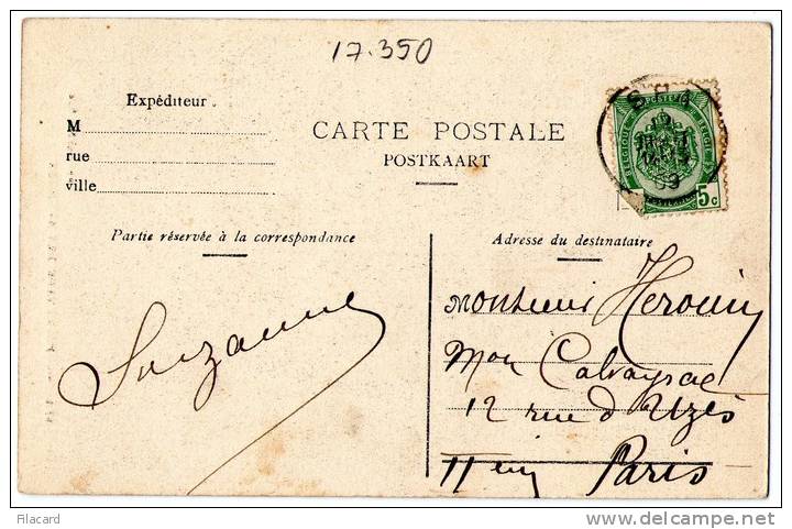 17350    Belgio,   Spa,  Promenade  Des Artistes,  VG  1909 - Spa