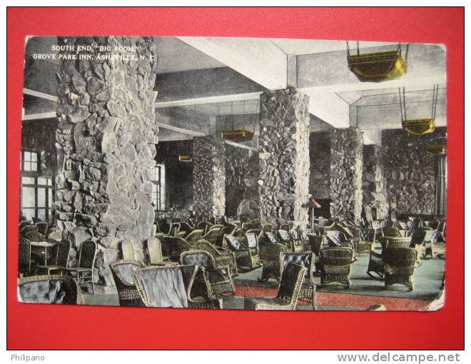 Asheville Nc-- South End Big Room Grove Park Inn  Ca 1910          ----  ====    -- Ref 229 - Asheville