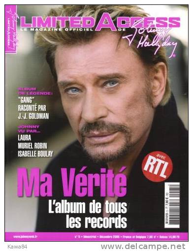 REVUE  Johnny Hallyday  "  Limited Access  " - Musica