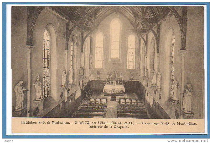 95 - SAINT WITZ --  Institution N D Montmélian -  Intérieur De La Chapelle - Saint-Witz