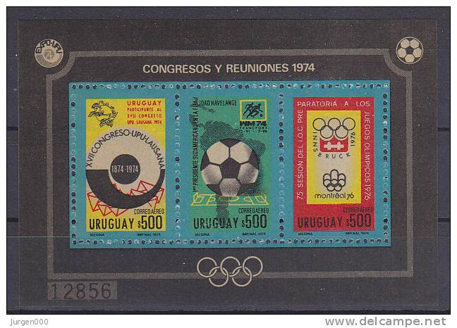 Uruguay, BL21 **, Michel = 70 Euro (XX16827) - 1974 – Germania Ovest