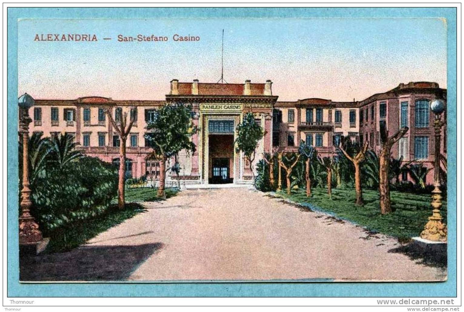 EGYPT   -  ALEXANDRIA  -  San - Stefano  Casino  -  BELLE CARTE  - - Alexandria